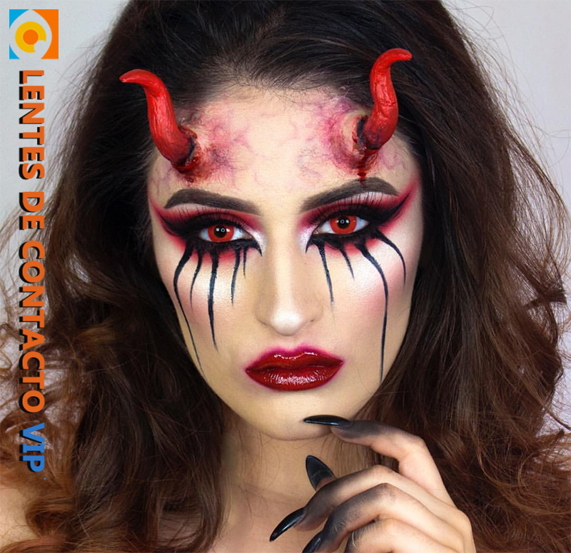 Lentillas rojas halloween online