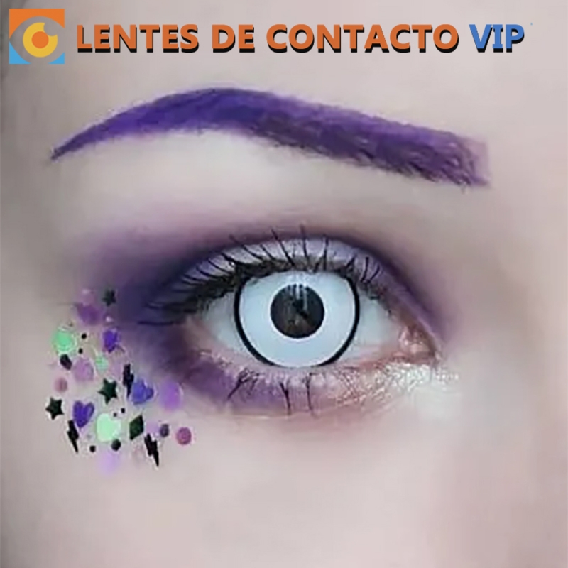 Lentillas blancas con aro fino