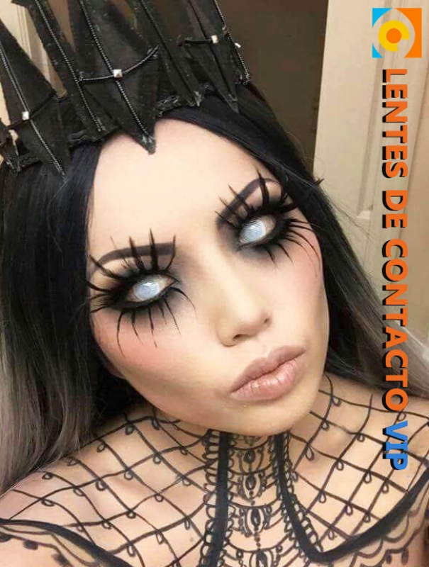 Lentillas blancas rejilla