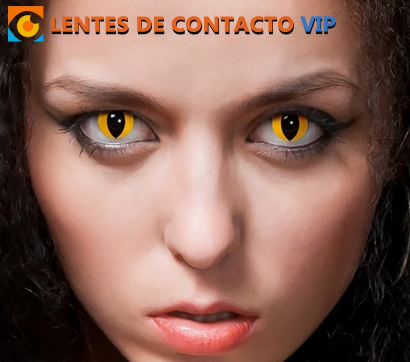 Lentillas ojo de gato amarillos